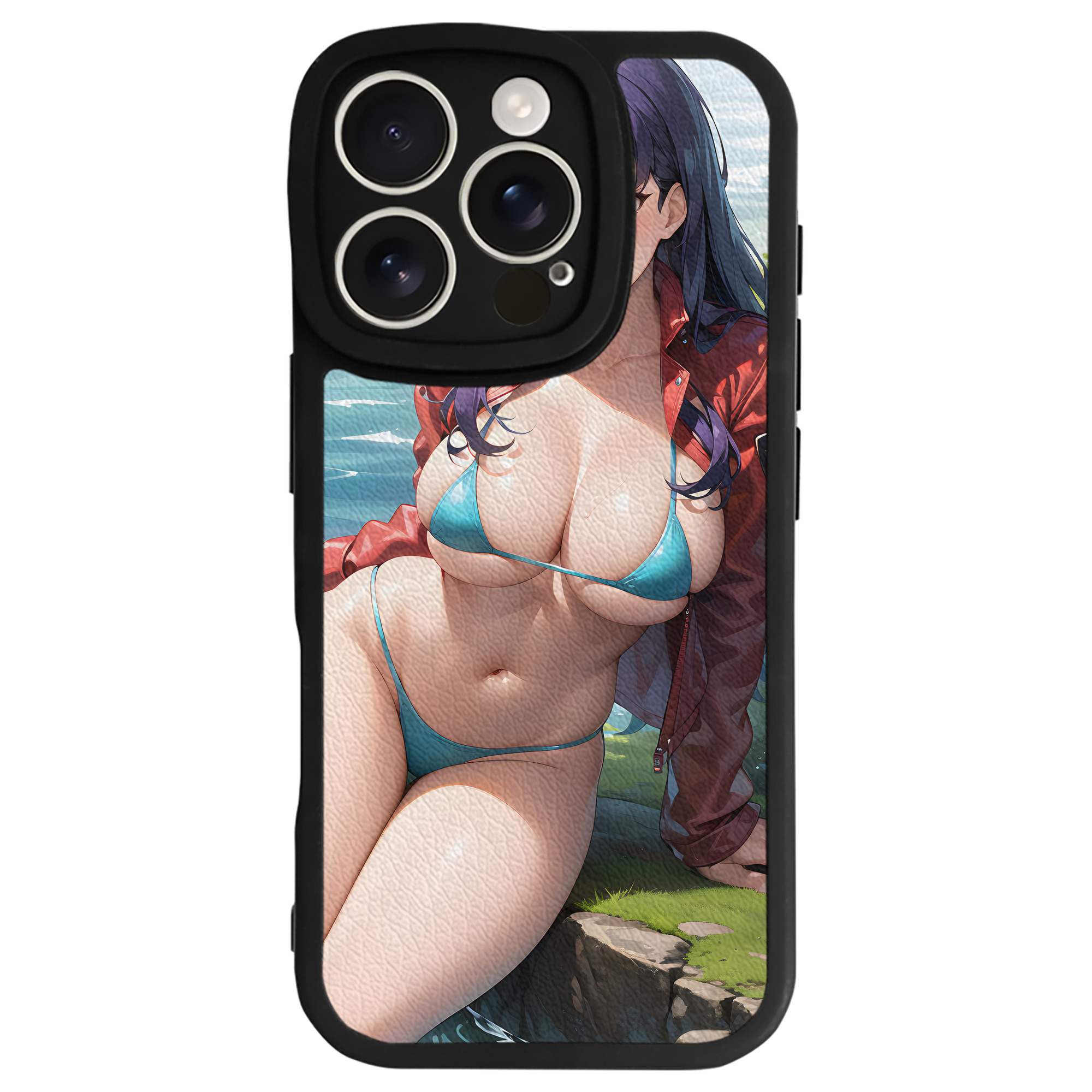 （画像用） EVA 新世紀エヴァンゲリオン 【iPhone 16シリーズ対応】シリコンスマホケース（レザー調） 材質：シリコン